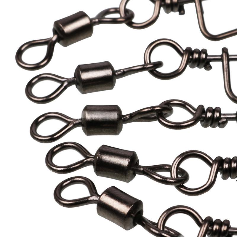 SOUGAYILANG Шарикоподшипниковые рыболовные вертлюжки с защелкой, вращающиеся вертлюжки для морской рыбалки, защелки, разъем