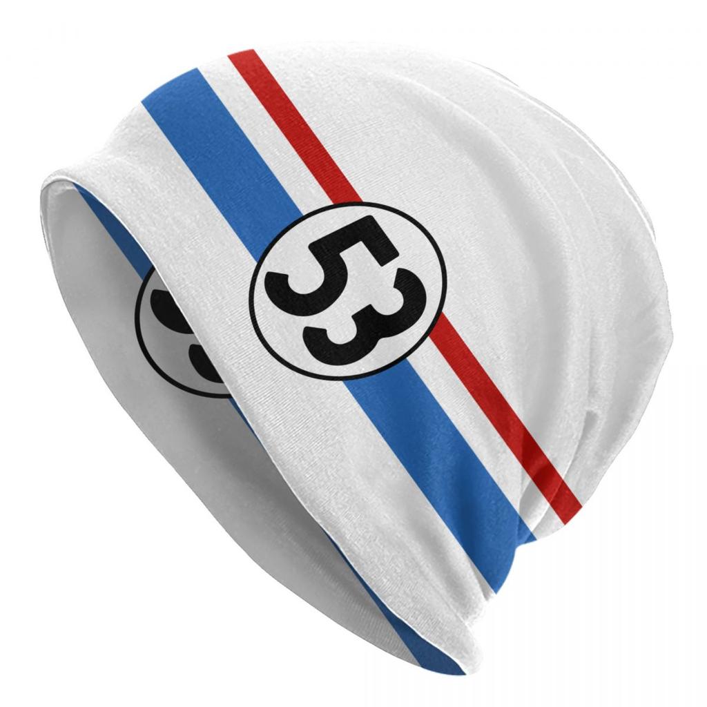 Классический гоночный автомобиль Herbie 53 Skullies шапки кепки крутые зимние теплые унисекс женские вязаные шапки для взрослых унисекс шапки с капюшоном