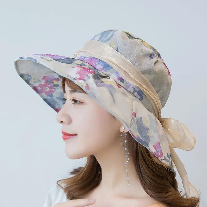 WTEMPO Женские летние сетчатые широкополые шляпы для путешествий и пляжа, элегантные складные однотонные повседневные панамы