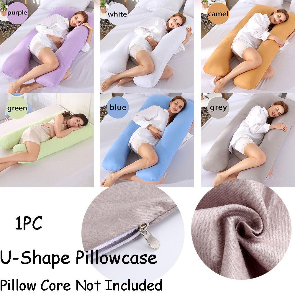 Cotton U-type Pregnant Sleeping Support U-Shape Pillows Pillow Cover Pillow Case