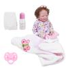 22 Inch Cute Soft Finished Reborn Baby Doll Lifelike Children Role Play Doll Girls Gift Toy