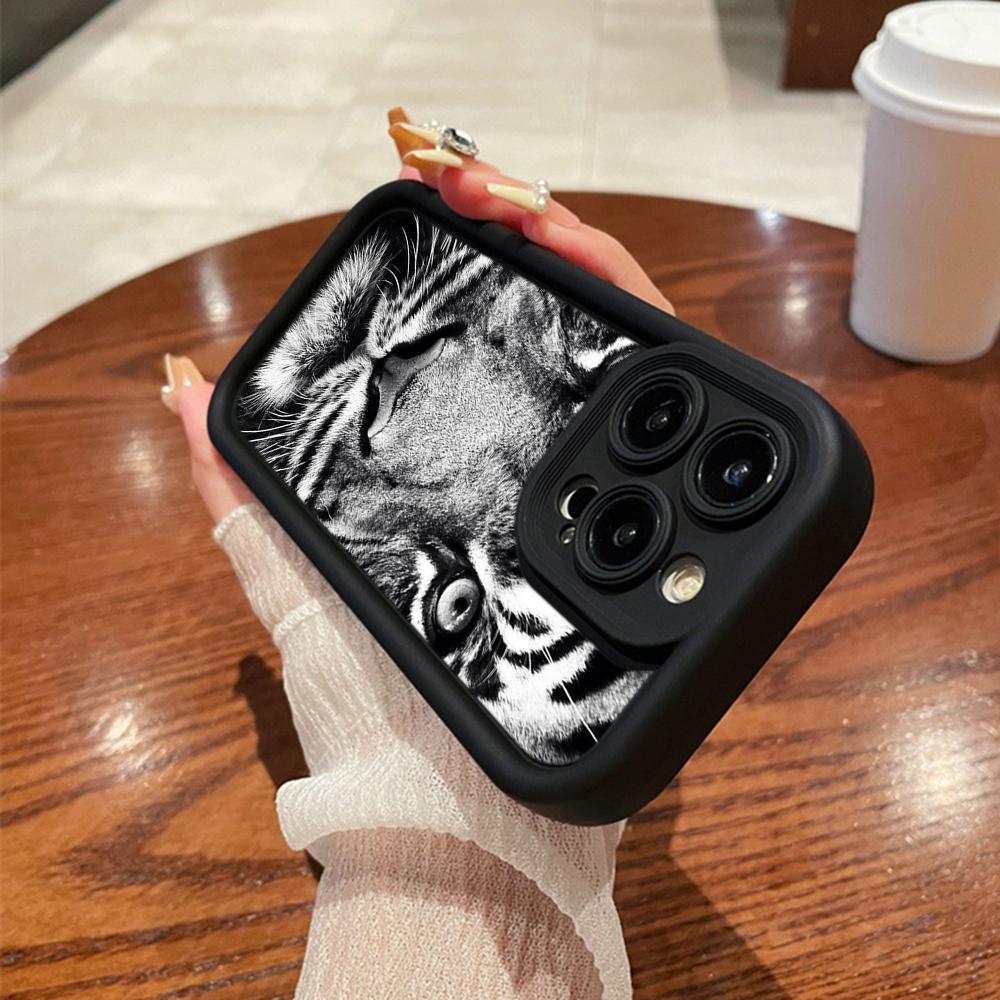 LZ30 Tiger Lion Cat силиконовый чехол для телефона Samsung A15 A35 S24 S23 Ultra S22 S21 Plus S20 FE A05 A06 A54 A55 A53 A14 M15 противоударный задний чехол