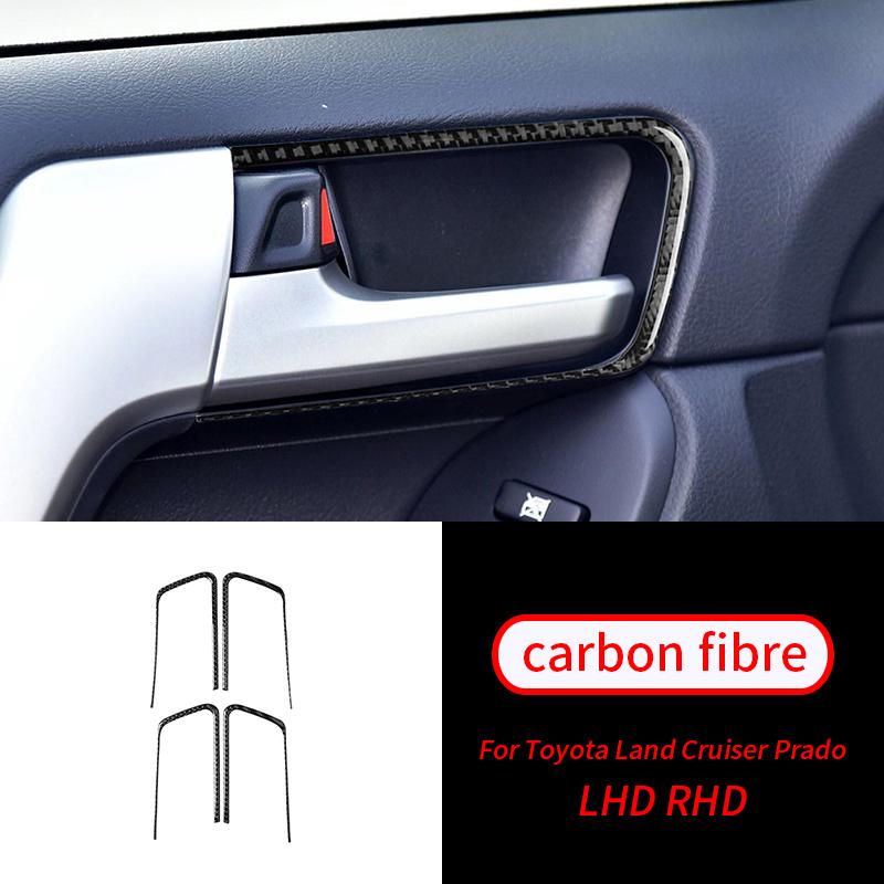 Для Toyota Land Cruiser Prado Gen Мягкий карбоновый рычаг переключения передач, панель управления стеклоподъемником, воздухозаборник, салон автомобиля