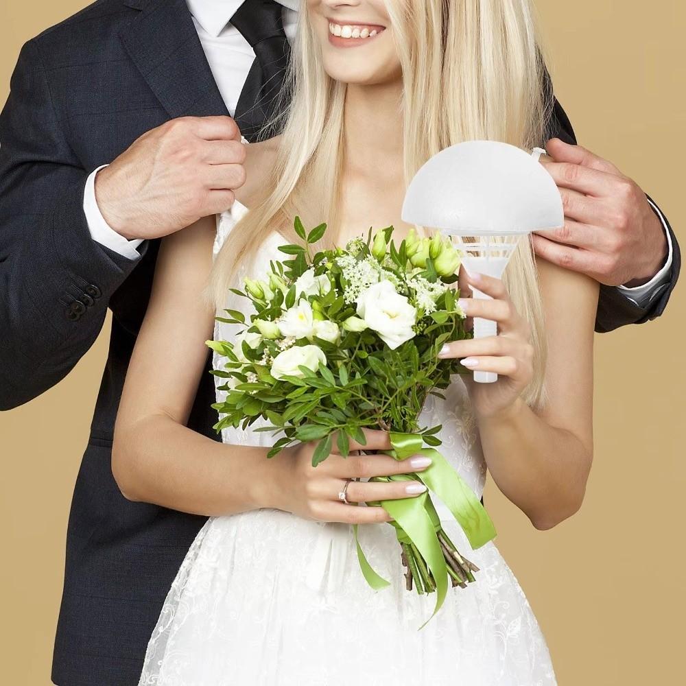 Half Round Foam Bouquet Holder Foam Material Floral Handle Floral Arrangement Supplies