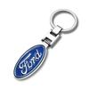 FENK5 Для Ford Focus 2 3 1 MK2 MK3 MK1 Fiesta Ranger Mondeo Fusion Kuga Металлический/Кожаный Брелок с Логотипом Автомобиля Держатель для Ключей Аксессуары