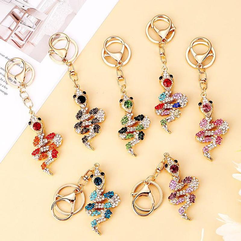 Творческая новинка, милый брелок в виде змеи со знаком зодиака, мультяшное животное, брелок, изысканный рюкзак, украшения, аксессуары, подарки