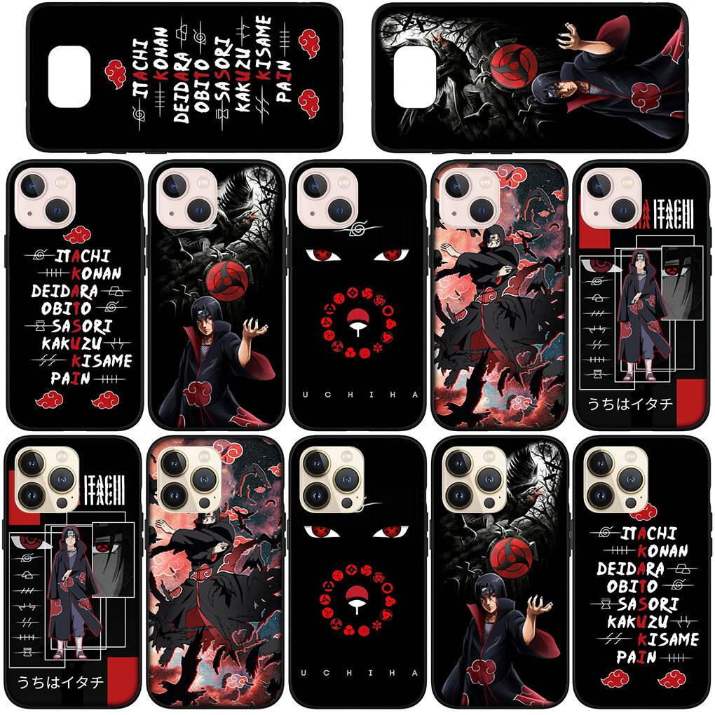 Phone Case for iPhone 17 15 16 Plus Redmi Note 14 12 11 13 Pro Max Huawei P30 P20 Lite OPPO A60 A40 A80 A18 A16 A54 Cartoon Itachi Uchiha Naruto Cover
