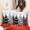 1 шт. красочные наволочки для декоративных подушек с рождественской елкой, декоративная рождественская наволочка со звездами и огоньками, Рождество