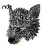 Golden Wolf Mask 3D Head Mask, High Elastic Lightweight Comfortable Werewolf Flexible Cushioning Costume with Adjustable Strap for