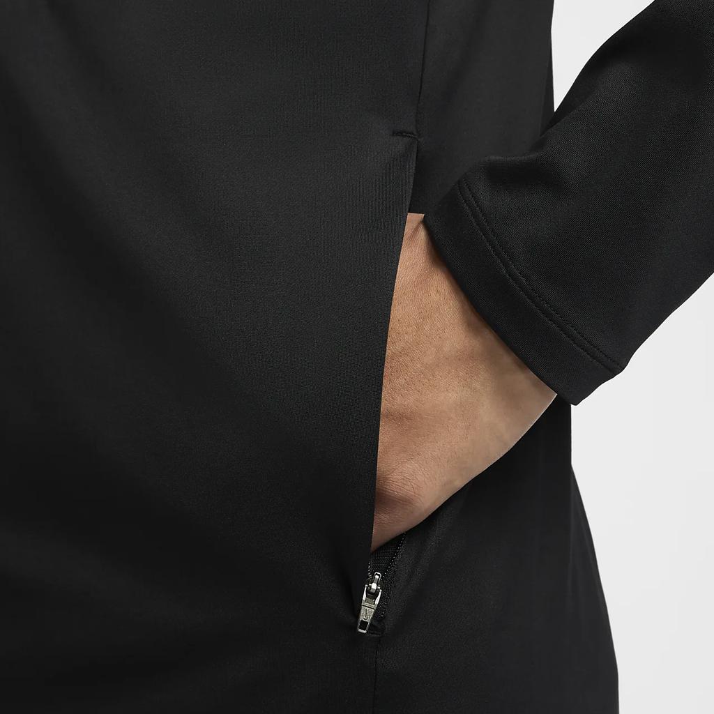 Nike Футболка с длинным рукавом Therma-Fit Strike Mock Neck, удобная, сшитая, мужская, черная FZ0567-010