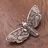 Hot-Selling Skull Moth Alloy Brooch - Popular European & American Butterfly Jewelry, Insect Pendant Accessories