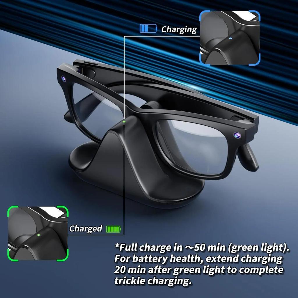 Для Meta Wayfarer USB/Type-C Зарядный кабель защита от беспроводной зарядки Быстрая зарядка для Meta Smart Glasses AR