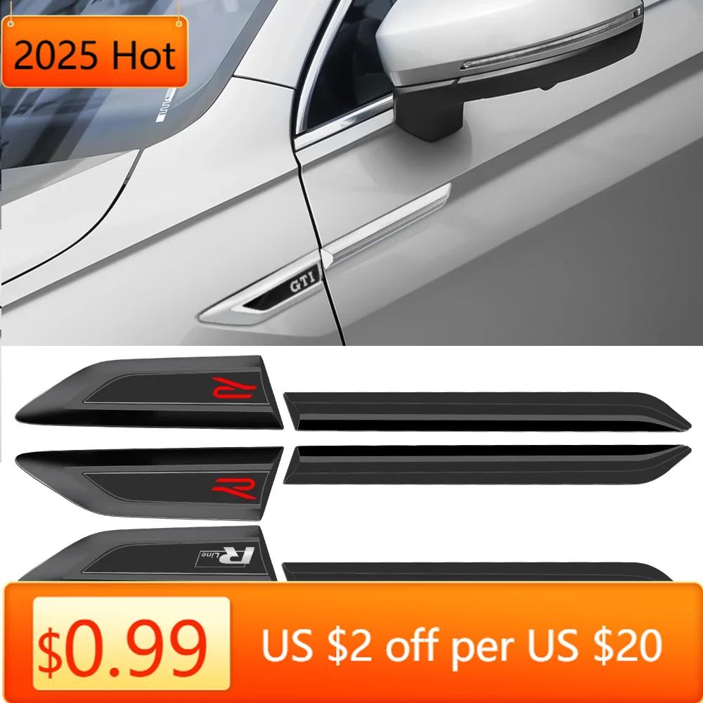 Горячие 2 шт. ABS GTI 4 Motion R RLINE Буквы Наклейки-Значки на Крыло Автомобиля Для VW Volkswagen Tiguan L 2017 Авто Рестайлинг D