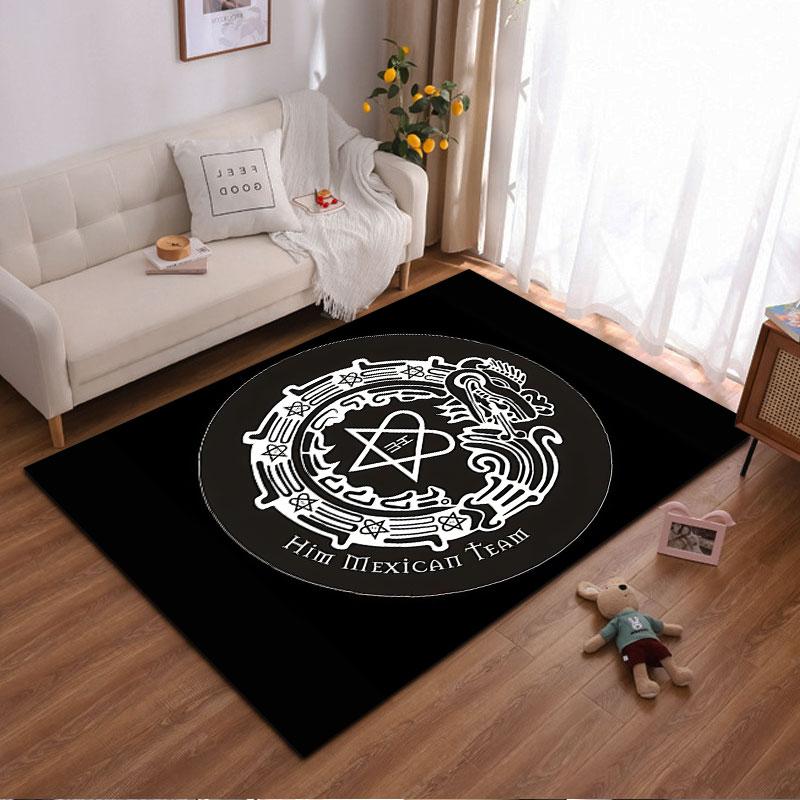 HIM Mexican Team Carpet Design suitable as a non-slip mat for the living room or bedroom sofa
