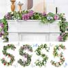 1 шт. Имитация эвкалиптовой лозы для вечеринок, украшение дома, подвесная вечеринка, искусственная лоза, настенный декор, доступно несколько вариантов