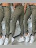 2025 Women's Fashion Multi-pocket Ankle-tie Workwear Pants