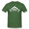 Warframe T Shirt Warframe Lotus Symbol White T-Shirt Print 100% Cotton Tee Shirt Beach Short Sleeves Fun Tshirt