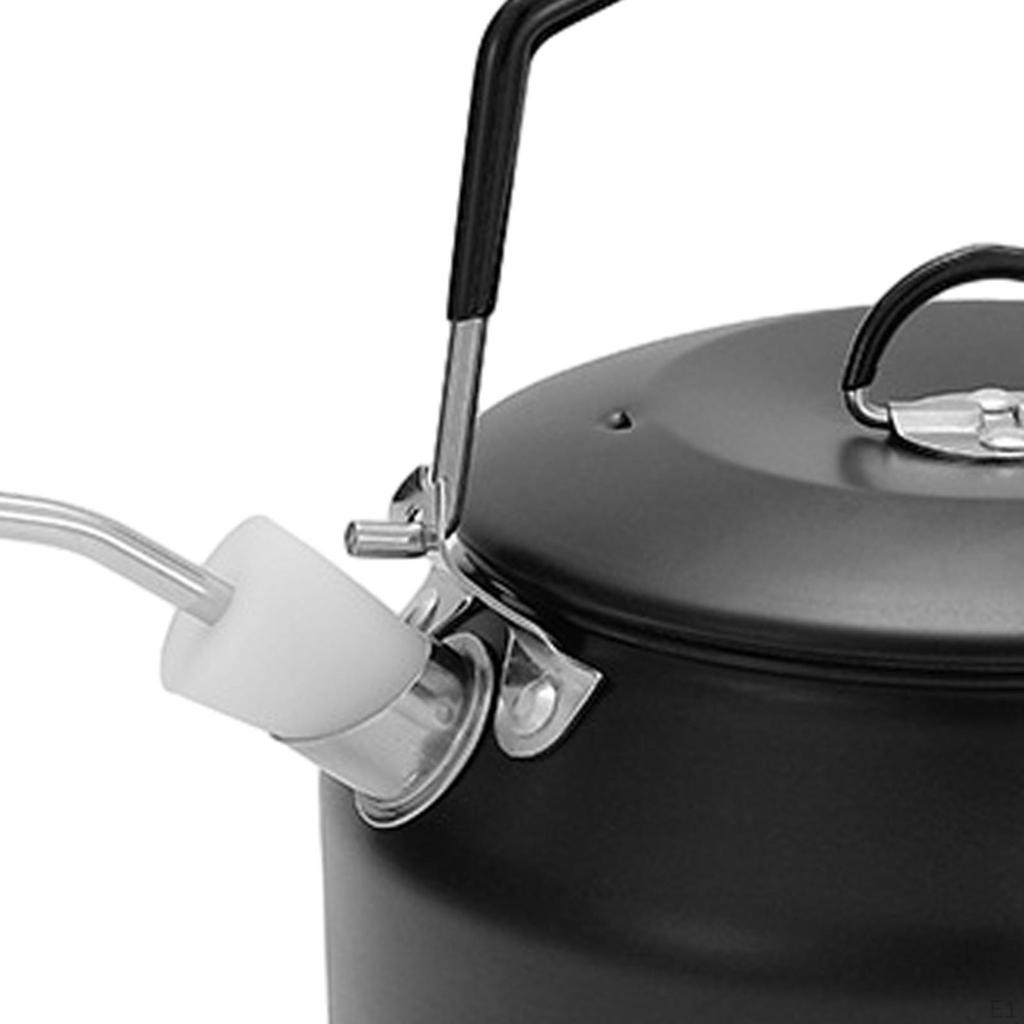 1л Походный чайник для воды, портативный чайник для кухни, заварочный чайник для походов у костра