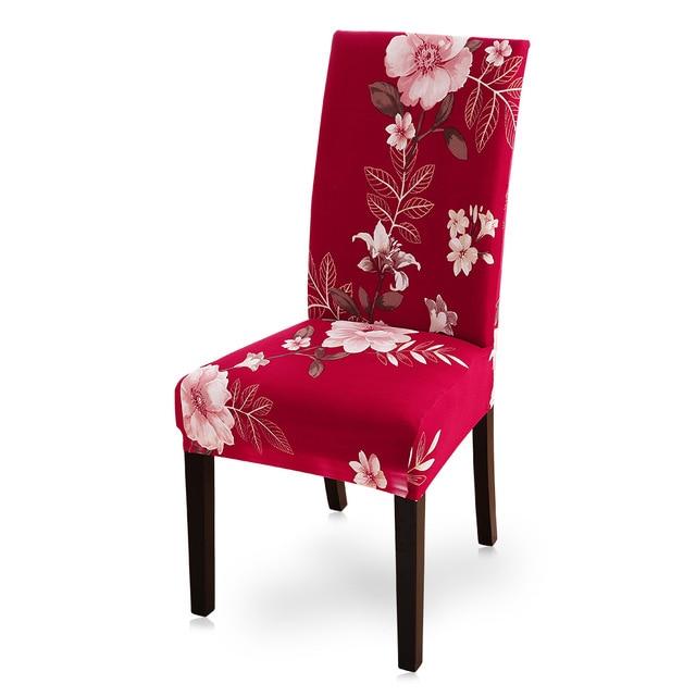 6 шт., чехлы на стулья с принтом, эластичные чехлы на сиденья, съемные и моющиеся, эластичные чехлы для банкетов, отелей, столовой