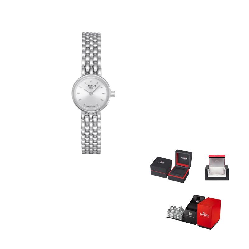 Tissot Женские часы Le Ai Collection с кварцевым механизмом 19,5 мм Белый циферблат Корпус из нержавеющей стали T058.009.11.031.00