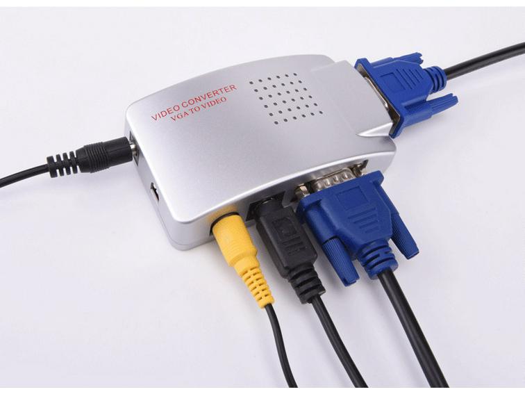 Видеоконвертер AV в VGA/BNC - Адаптер RCA для монитора