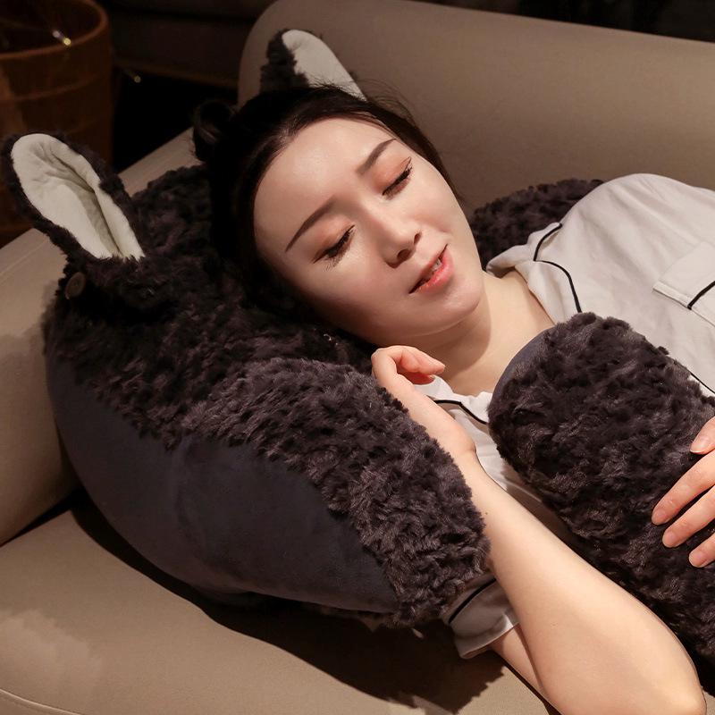 Мягкая прикроватная подушка: Большая подушка для поддержки спины для кровати или дивана — идеально подходит для общежития и отдыха с телефоном