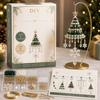 Handmade Christmas Tree Bead Kit DIY Ornament Supplies Decorative Plastic Pendants For Seasonal Holiday Decor