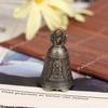Antique Bell Chinese Mini Sculpture Pray Guanyin Buddha Bell Shui Feng Bell