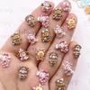 50pcs Resin Colorful Cartoon Rabbit Duck Dog Cat Brown Bear Nail Art Flat Back Rhinestone DIY Christmas Jewelry Scrapbook Crafts