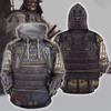 3D Samurai Printing Hoodies for Men Armor Knights Graphic Hooded Hoody Kid Fashion Cool Sweatshirts Winter Harajuku Top Pullover
