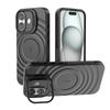 Новый Матовый Чехол-Броня с Волнообразным Дизайном Для iPhone 17 Air 16 Plus 15 14 13 Pro Max Для Magsafe Магнитный Защитный Чехол с Подставкой для Камеры