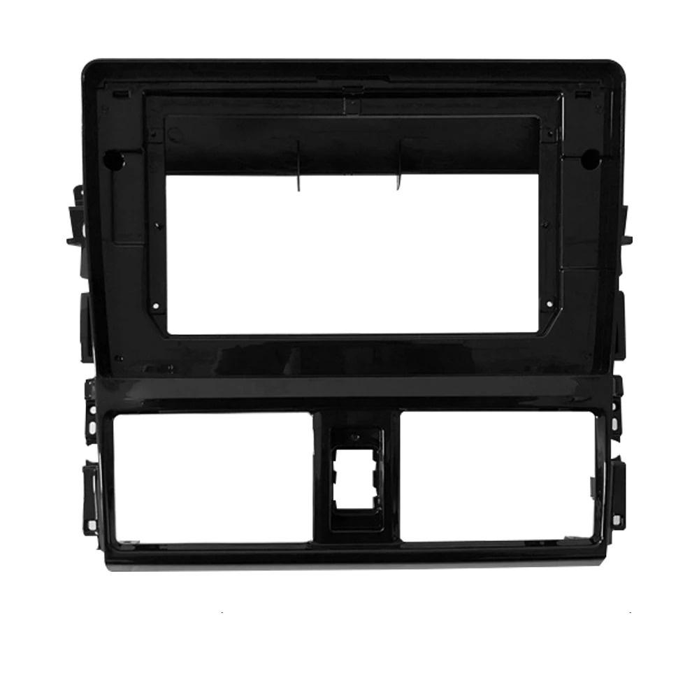 2Din 10,1 дюйма Рамка DVD для автомобиля Отделка Панель Фасция Подходит для Toyota VIOS Yaris 2013-2017