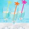50pcs Colorful Coffee Beverage Stirrer Tropical Summer Juice Drink Stirrers  Party Favors