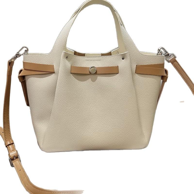 Новая высококачественная плетеная корзина из коровьей кожи, сумка-ведро, сумка-тоут, сумка-мессенджер для ношения через плечо, женская сумка.