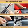 ABS Car Hardtop Rain Gutter Diverters Drip Rail Extensions Roof Water Guard Diversion Channel Guard For Jeep Wrangler JK 07-17