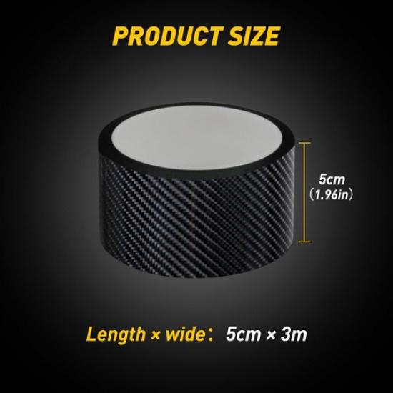 Car Door Protector Sill Scuff Cover Sticker Antiscratch 5D Carbon Fiber Strip EA