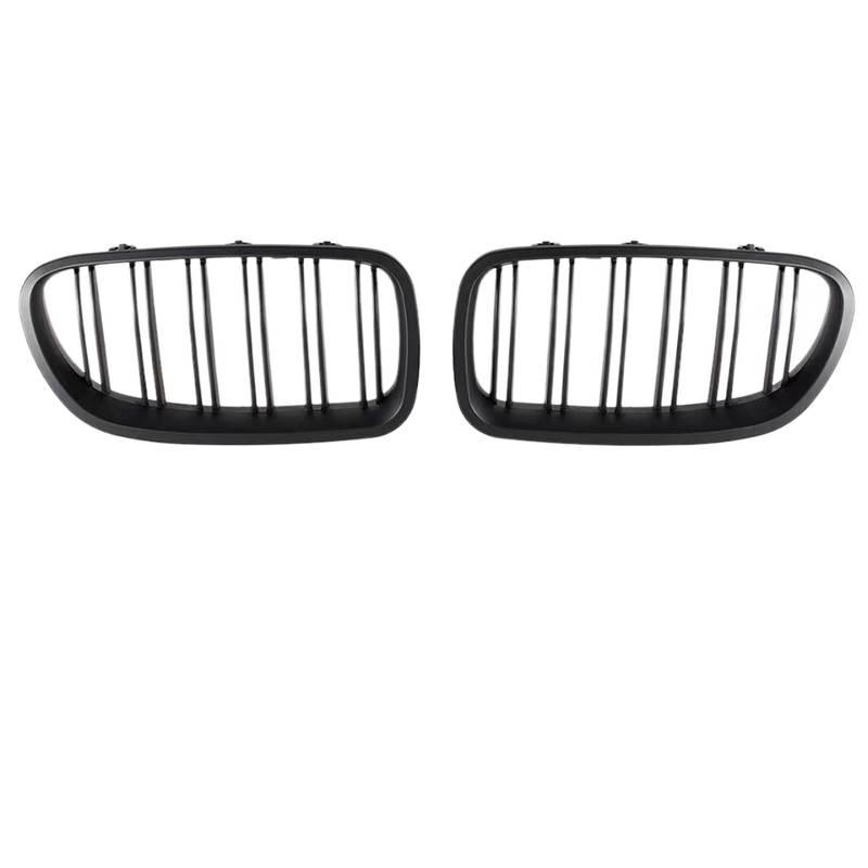 Black Front Kidney Double Slat Grill Grille For BMW 5 Series F10 F18 520 523 525 530 2010-2017 Dual Line Racing Grills