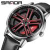 SANDA New Wheel Series Rotating Watch Men's Quartz Watch Fashion Hollow Creative Personality Cool Men's and Women's Watch