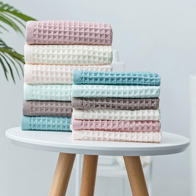 Cotton Waffle Square Towel 40 Strand Waffle Square Towel Towel Bath Towel Plain Square Towel