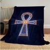 Ankh Egypt Throw Soft Comfortable All Seasons Blanket Perfect Gift Couch Office Nap Outdoor Travel Blanket