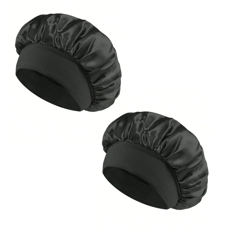 1/2 шт. атласная широкополая ночная шапочка шелковистая шапочка для волос с мягкой эластичной лентой укладочная шапочка инструмент для обертывания волос