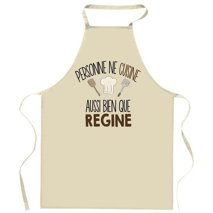 Tablier de cuisine - REGINE - Impression bretonne - Coton résistant - Fabrication française
