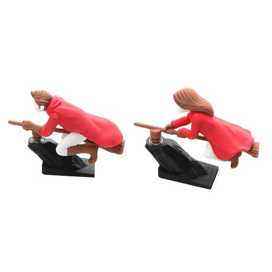 2 шт. Настольное украшение для дрифта «Летающая метла», Декор для автомобиля, Веселая игрушка-волшебник на приборную панель с плавным движением, Салон автомобиля