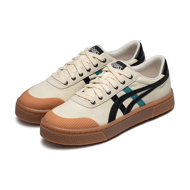 Asics Gel-Court Trail Retro Casual Low-Top Sneakers Unisex Sneakers Beige Black 1203A146-750