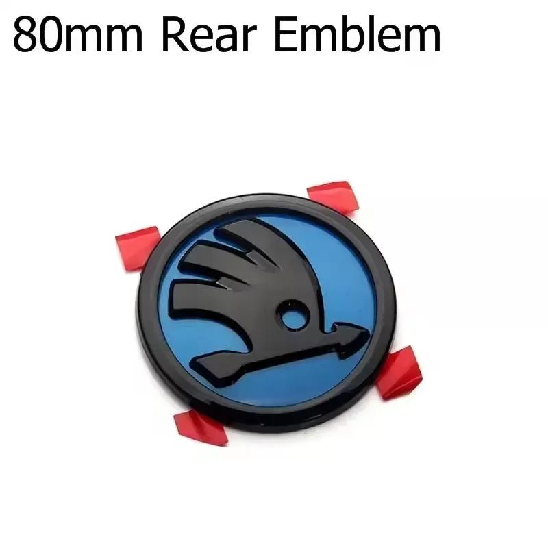46/80/90mm Car Front Trunk Badge Steering Wheel Sticker for Skoda Logo Rapid Octavia Fabia Yeti Superb 2 3 Kodiaq Karoq NG1