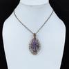 Tree Of Life Lepidolite Pendant Copper Wire Wrapped Pendant Tree Of Life Jewelry Handmade Pendant Gemstone Copper Jewelry Pendant For Gifts