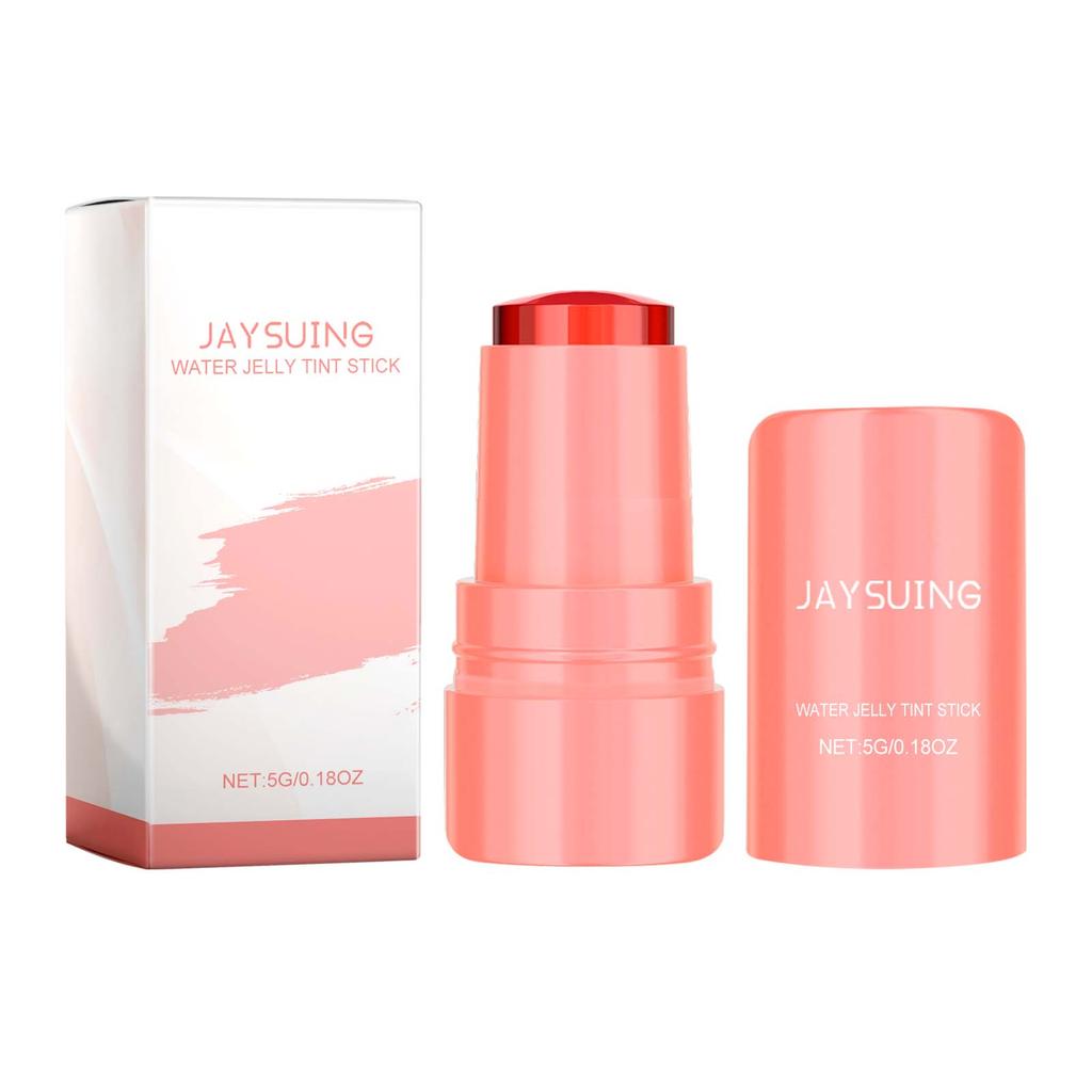 Jaysuing Fruit Jelly Blush Lip Tint Stick Dual Use Cheek Lip Makeup Stick Long Lasting Creamy   ODM Private Label