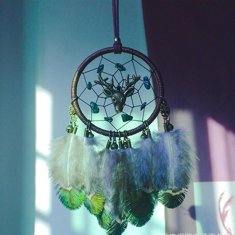 Автомобильный брелок для зеркала заднего вида, перья, декор для зеркала автомобиля, украшение для автомобиля, ретро-зеркало заднего вида, аксессуары для автомобиля