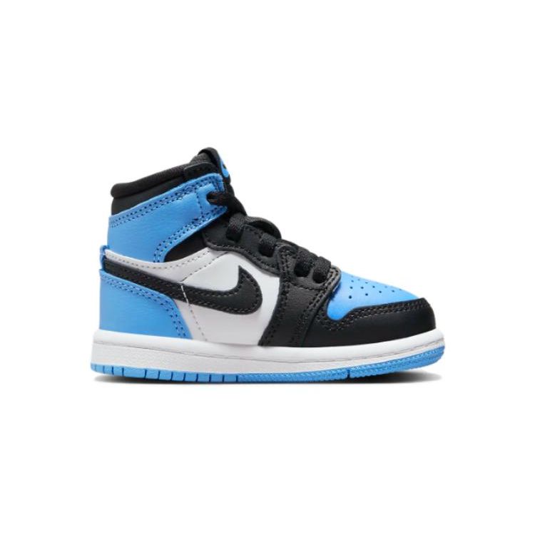 Детские кроссовки Air Jordan 1 Retro High OG TD UNC Toe Blue University-Blue Black FD1413-400