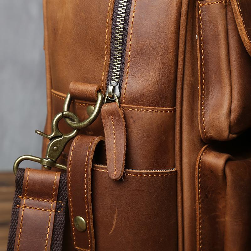 Ретро мужская кожаная сумка верхний слой коровья кожа портфель большая дорожная сумка сумка для ноутбука из конской кожи сумка через плечо